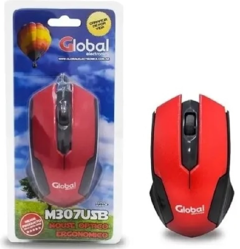 Mouse Optico Global Electronics M307 USB Recargas Rafaela