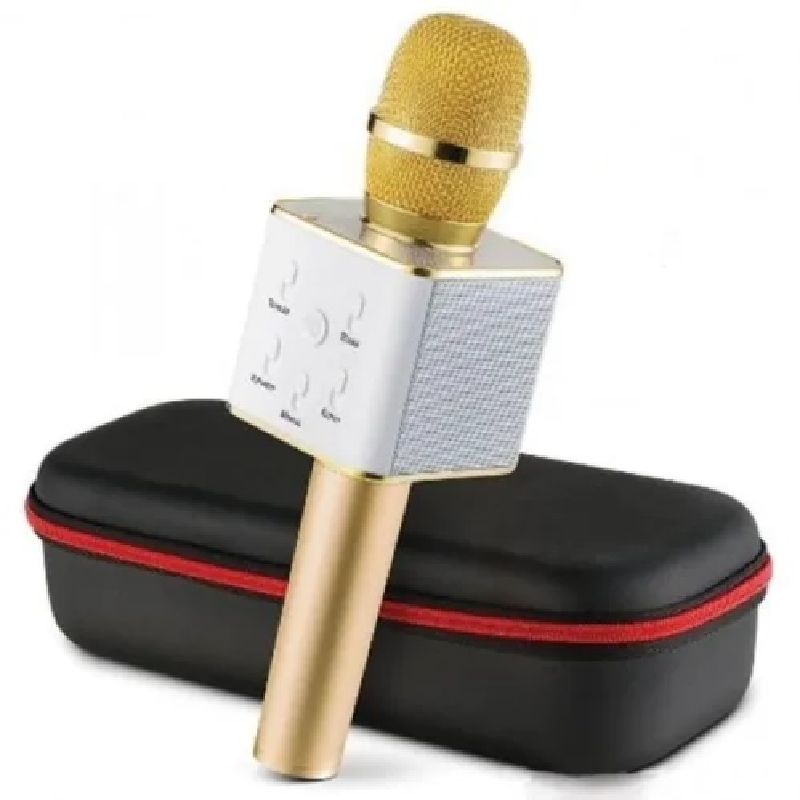 Micrófono Karaoke con Parlante Portátil Bluetooth USB MicroSD W858