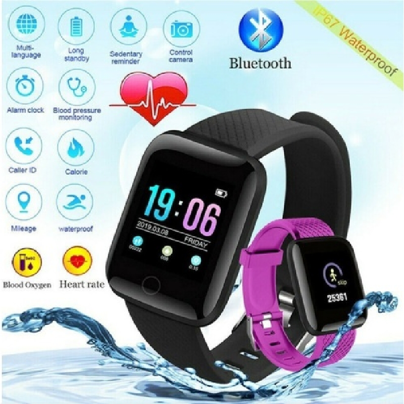 Reloj Smartband FIT02 Smartwatch Ritmo cardíaco Ruffo cuadrado - Recargas  Rafaela