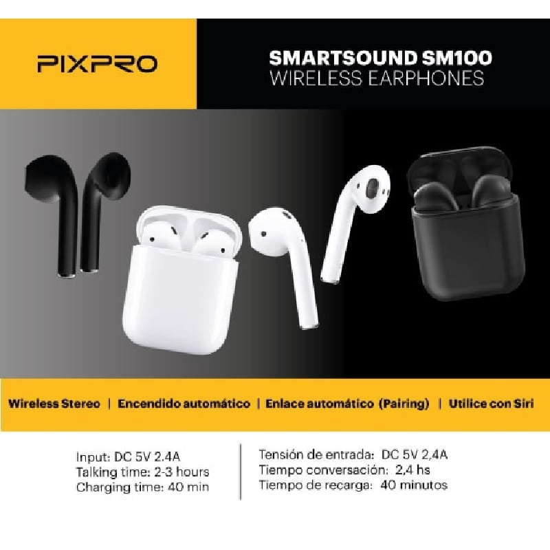 Auriculares Inalámbricos Celular Bluetooth Inear Noga Tws 34 Color Blanco