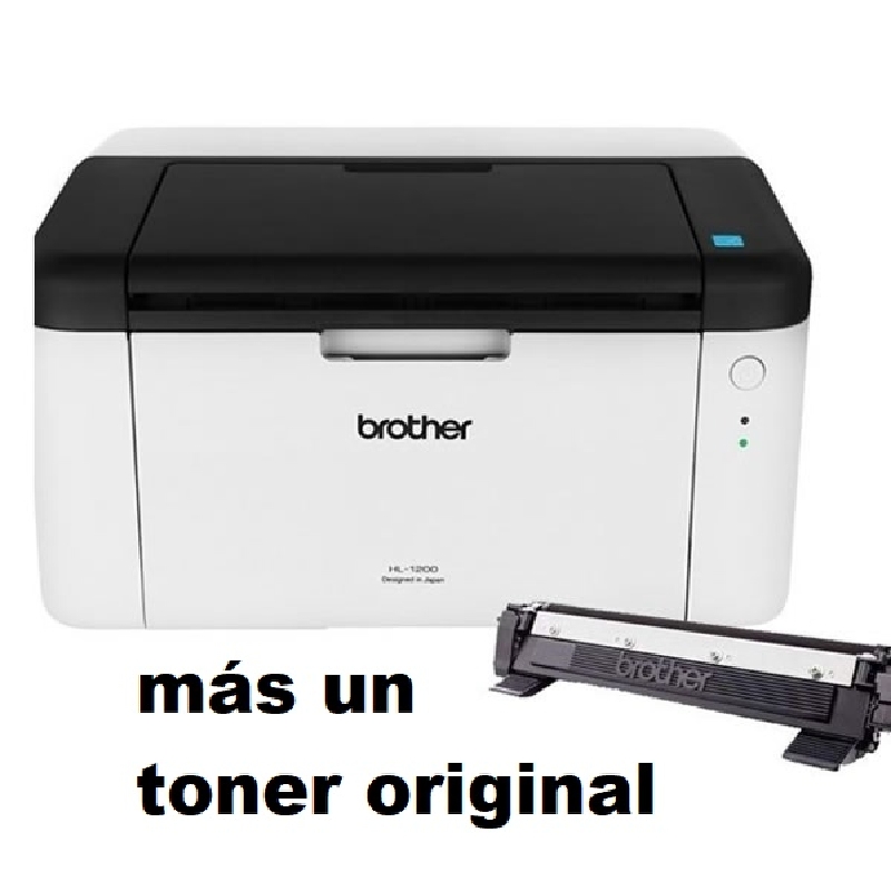 Brother HL-1200 Impresora Laser Monocromática USB + Toner Original TN1060 »  Recargas Rafaela
